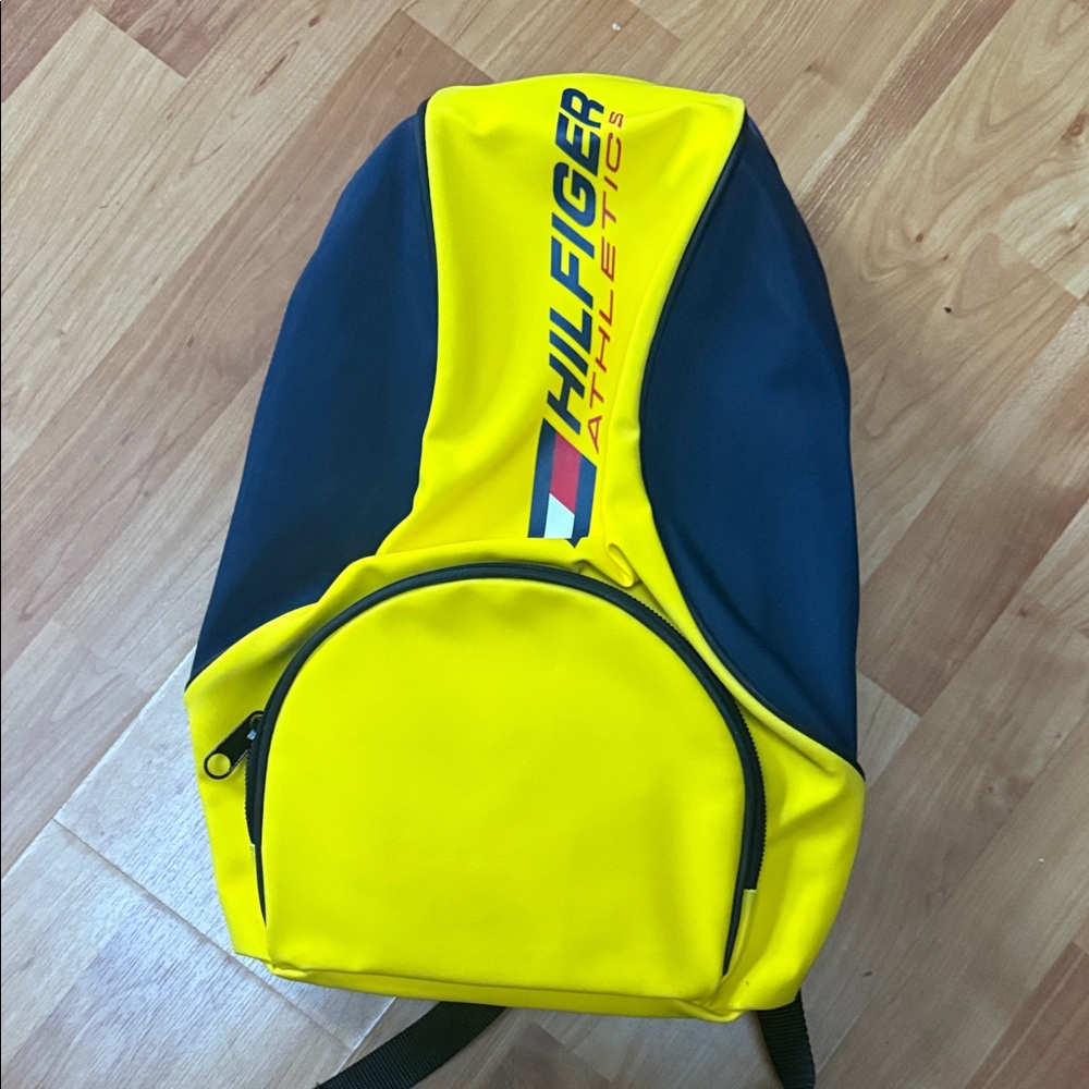 Tommy Hilfiger Yellow and Blue Backpack